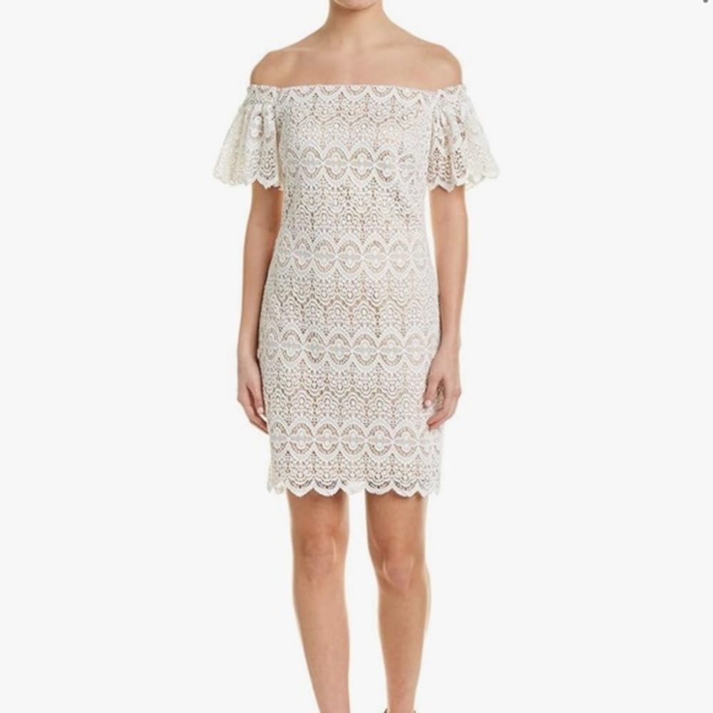 NWT Eliza J Women's Off-The-Shoulder Lace Dress Size 14